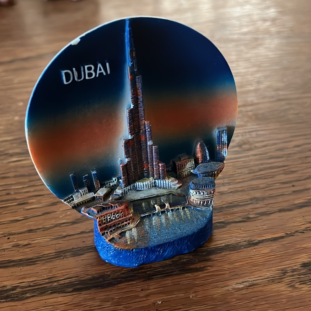 Dubai 3D Resin Collectible Ceramic Tourist Souvenir Home Docor